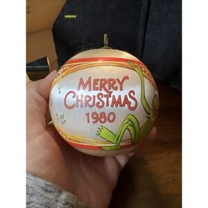 Vintage Hallmark Muppets 1980 Merry Christmas Satin‎ Ornament With Box